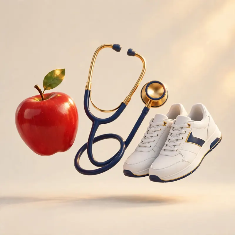 An apple, a stethoscope and sneakers: health and body at Starvard