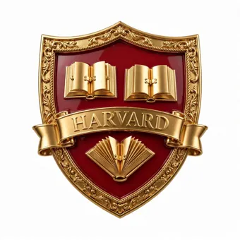 The Harvard emblem